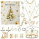 thumbnail image 1 of Calendario de Adviento de Joyería 2024 para Mujer, Calendario de Cuenta Regresiva de Joyería de Moda Dorada, Set de Regalo de Navidad de Lujo, 1 of 5