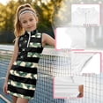 thumbnail image 4 of Shadoumai Girls Tennis Dress Sleeveless Golf Outfit 1/4 Zip with Pockets Kids 4-15Y Athletic Summer Sport,Girls Red Athletic Tennis Dress, 4 of 6