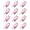 thumbnail image 7 of Ksopiavobs 12pcs Tiny Pink Glitter Artificial Foam Birds 2" Mini Clip on Decorative Bird Ornaments for Crafts Christmas Tree Wedding Decoration Home Garden Party Accessories, 7 of 7