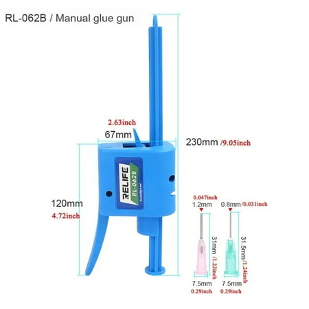 

JNZOUHA RELIFE RL-062A RL-062B Glue Dispenser Needle Booster Universal Tools For Green Welding Oil Solder Paste