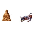 thumbnail image 1 of Estatua del Corazón de Jesús, figura coleccionable para pasillo, dormitorio, oficina, escritorio, chimenea, moderna obra de arte de toro de re, 1 of 8