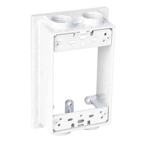 Extensión para caja estanca TayMac SE450WH de 1 módulo, blanca