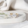 thumbnail image 5 of Rosec Jewels Lab Grown Diamond Statement Engagement Ring 5 Carat - IGI Certified Solitaire Oval Diamond Ring - E-VS1 Quality, 14K Yellow Gold, US 5.00, 5 of 9