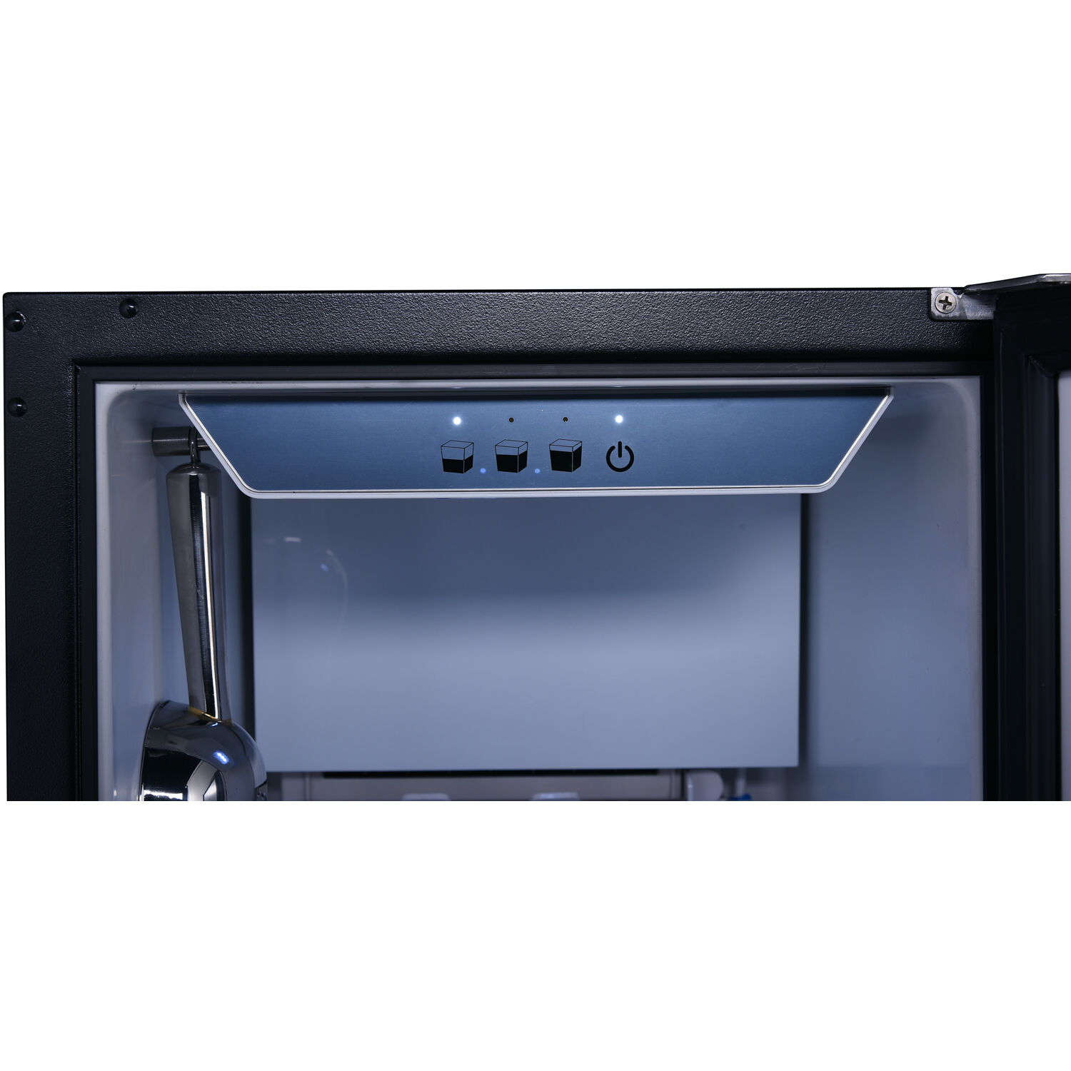 Hanover Studio Series 15 In. Stainless Steel Undercounter Ice Maker with Reversible Door and Touch Controls