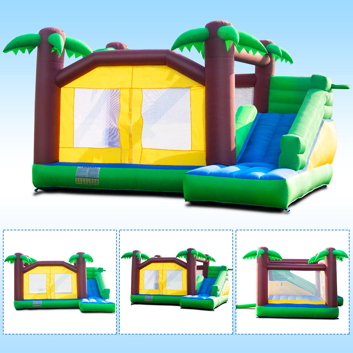 Details about   Goplus Inflatable Bounce House Castle Commercial Kids Jumper Moonwalk With Ball 