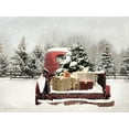 thumbnail image 2 of Deiter, Lori 32x25 Black Ornate Wood Framed with Double Matting Museum Art Print Titled - Snowy Presents, 2 of 4