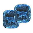 thumbnail image 2 of Yuyamidu Hibiscus Car Sun Shade Windshield Cat Windshield Cover Car Accessories for Audo Truck Van 2 Pcs Blue Sun Visor for Car Windshield, Easy to Install, 2 of 5