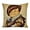 Cat Porthos, variant on STPgoods Santa Claus and Bullfinches Tapestry Throw Pillow with Insert 18x18" (45x45 cm) Christmas Decor Couch and Sofa Cushion for Living Room Bedroom Square Pillowcase