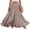 Camel, variant on Women's Cotton Linen Skirt High Waist A-Line Pleated Maxi Skirts Casual Flowy Beach Vacation Skirts, XL