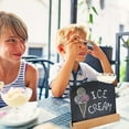 thumbnail image 5 of 12Pcs Mini Chalkboards Signs with Easel Stand Small Rectangle Blackboard Message Board Signs, 5 of 5