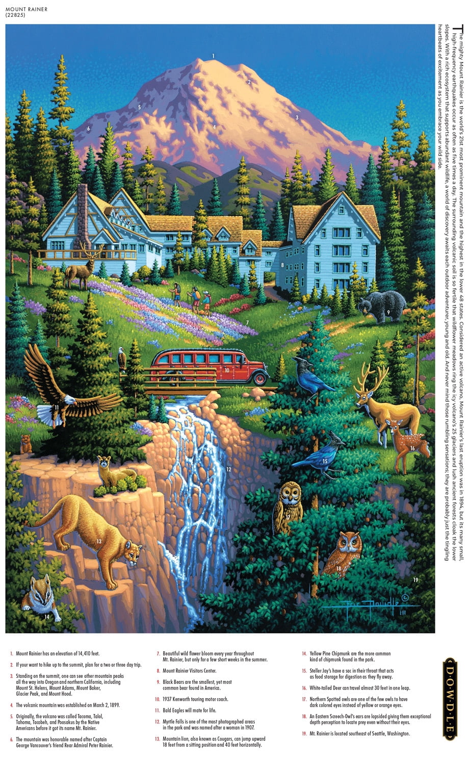 Buffalo Games Eric Dowdle Mount Rainier 300-Piece Interlocking Jigsaw Puzzle for Adults Ages 14+