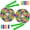 Green, variant on NCQ 16 FT Long Jump Rope(2 PACK), Double Dutch Jump Ropes, Soft Beaded Skipping for Kids Adults, Plastic Segmented Long Enough for 4-5 Jumpers