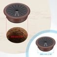 thumbnail image 3 of 60mm(2 3/8inch) Desk Grommet,8pcs Desk Cord Hole Cover Desk Cable Hole Grommet Cover Sturdy ABS Plastic Round Large for Cables Cabinets Desktop Equipment Wiring Organizing, Brown, 3 of 6