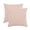 Pink-Striped, variant on XWZO 18x18 inch Chenille Pillow Covers 2 Pieces Set, Square Fluffy Boho Striped Decorative Cushion Covers for Couch/Sofa/Bed, Beige-Striped (NO PILLOW INSERT)