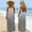 Gray plus size strapless maxi dress a1, variant on Women Plus Size Strapless Backless Flowy Beach Maxi Dress Spaghetti Strap Solid Boho Casual Summer Long Dresses, Purple 3XL