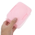 thumbnail image 3 of LOVEVER Boîte de Lingettes pour Bébé avec Couvercle Rabattable, Étui de Rangement pour Mouchoirs Humides Antipoussière, Distributeur de Maquillage en Coton Portable Rechargeable pour Chambre de Bébé, Salle de Bain, Voyage, 3 of 8