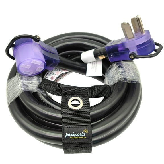 Parkworld 885552 RV 50A Extension Cord, NEMA 14-50 Extension Cord, 14-50P to 14-50R (15FT)