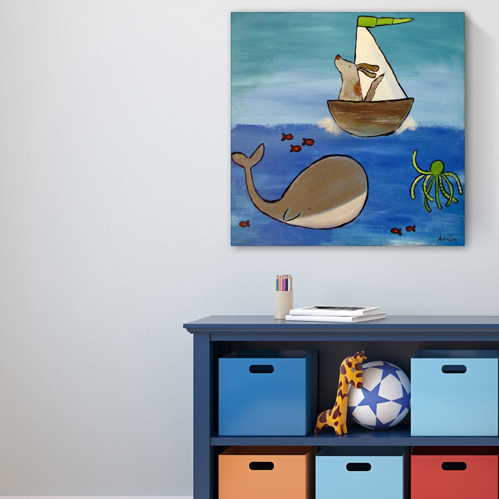 Marmont Hill - "Adventure Awaits" by Andrea Doss Painting Print on Wrapped Canvas