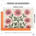 thumbnail image 6 of Yayeee Doormat for Indoor Entrance 32" x 20" Non Slippery Floor Rug, Light Pink Flowers, 6 of 8
