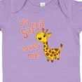 thumbnail image 4 of Inktastic My Safta Loves Me Cute Giraffe Boys or Girls Baby Bodysuit, 4 of 5