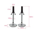 thumbnail image 3 of KB B1301-6 Adjustable Glides for Bed Frame, Black & Chrome - Set of 6, 3 of 3