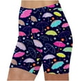 thumbnail image 1 of Aayomet Shorts pour Femmes Extensible Shorts Gym Shorts Course Exercice Shorts (Bleu Foncé, m), 1 of 5