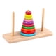 thumbnail image 3 of EeaseMX 1 juego de torre de madera apilable de Hanoi para niños, juguete educativo de torre de Hanoi apilable., 3 of 8