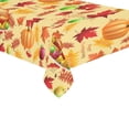 thumbnail image 1 of BSDHOME Happy Thanksgiving Day Turkey Tablecloth 60x104 Inches, Fall Red Leaves Tablecover Desk Table Cloth Cover for Party Decor, 1 of 5