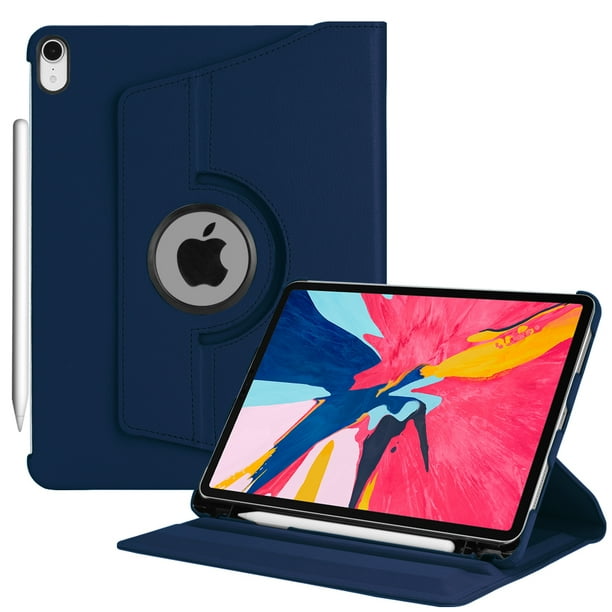 Amazon Com Fintie Rotating Case For Ipad Pro 12 9 4th Generation 2020 3rd Gen 2018 360 Degree Rotating Smart Stand Cover W Pencil Holder Auto Sleep Wake Supports 2nd Gen Pencil Charging Purple Computers