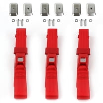 SafeTboy 677058 Standard 2 Point Red Lap Bench Seat Belt Kit with Bracketry for 1974-1983 Jeep Cherokee - 3 Belts