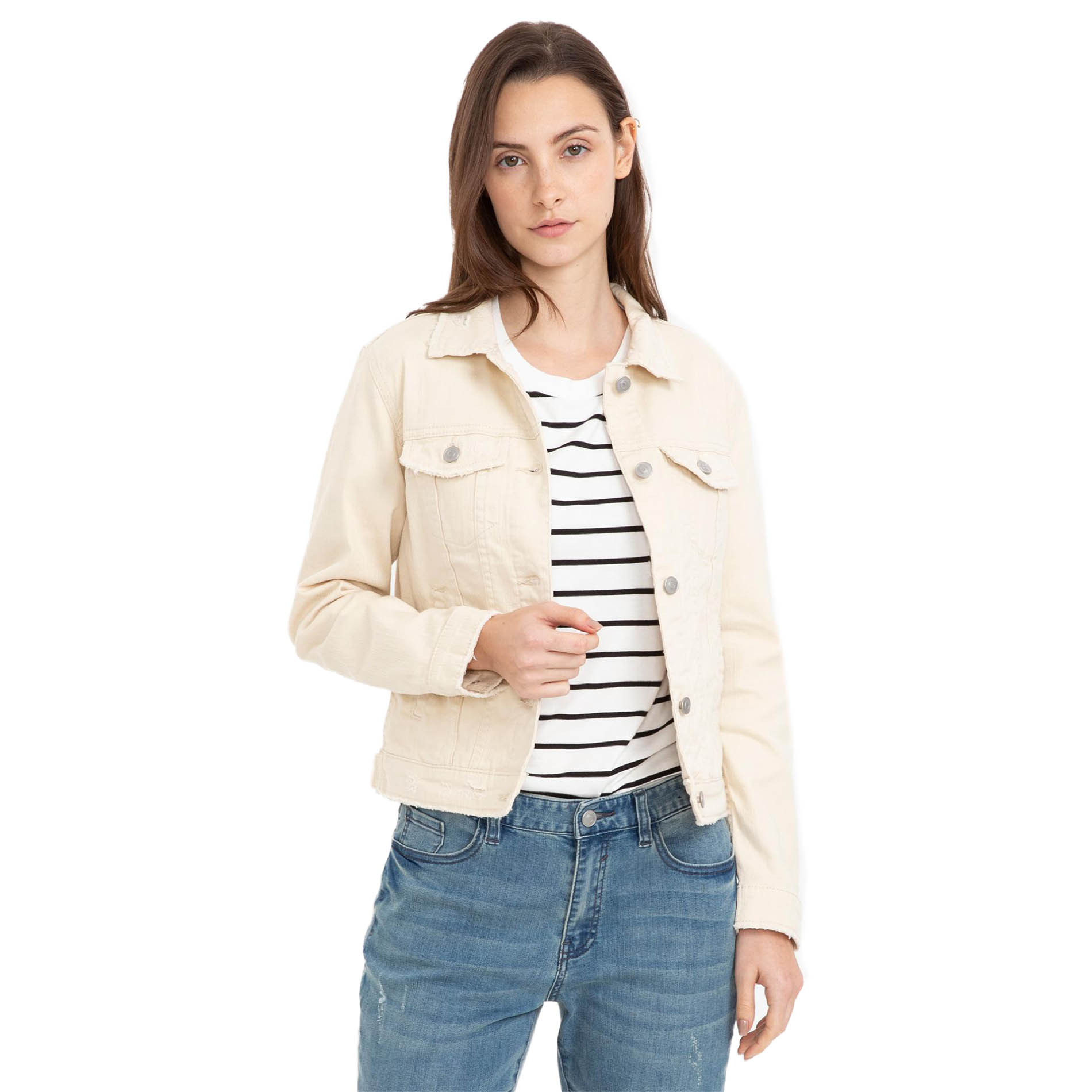 coloured denim jacket womens