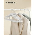thumbnail image 2 of Velvet Hangers Clothes Hangers with Shoulder Notches Pants Bar Ink UCRFB, 2 of 7