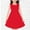 Red#2, variant on IROINNID 4-14 Years Children Summer Short Sleeve Dress for Girls Round Neck Solid Color Sundress for Comfortable and Everyday Wear