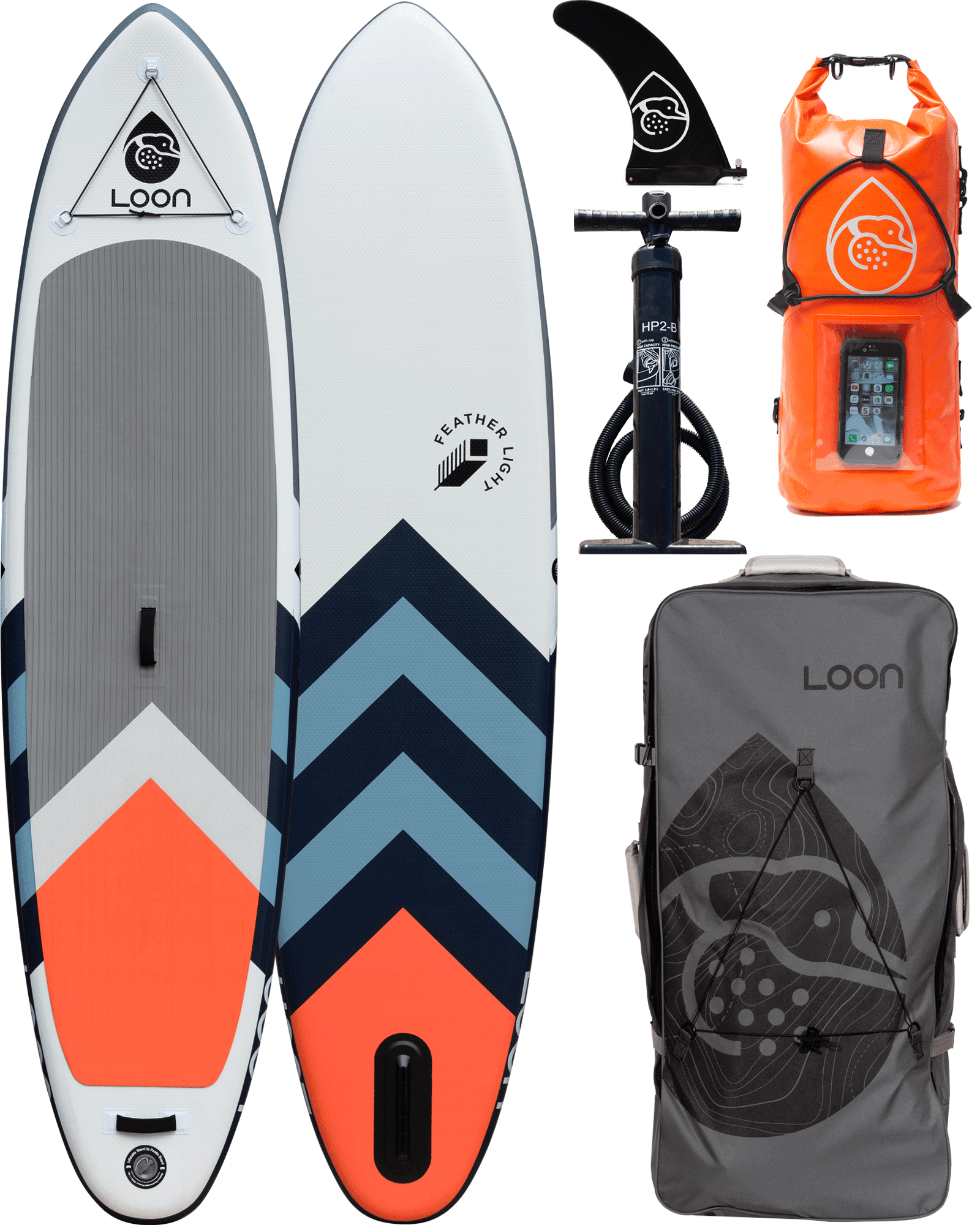 Feather Light Standard 10'8" Inflatable Paddle Board