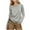 1463#Gray, variant on Womens Long Sleeve Crewneck Shirts Oversized Casual Pullover Tops Loose Fit Layering Top Spring Basic Tee
