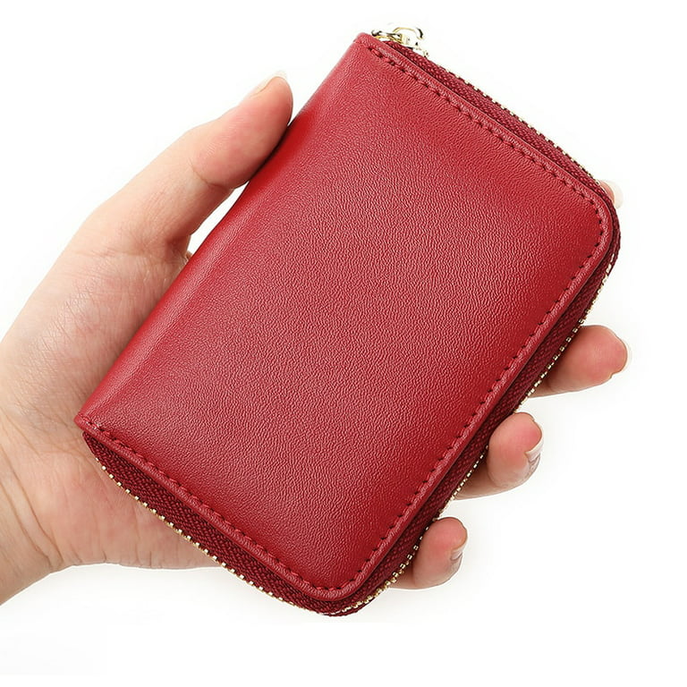 CoCopeaunts New Genuine Leather Coin Purse Large Capacity Zipper