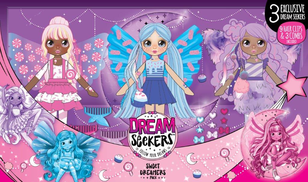 Dream Seeker Magical Fairy Fashion Doll 3 Pack, Candice, Lolli-Ana and Coco, Girls 5+ - image 5 of 13