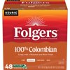 Folgers 100% Colombian Medium Roast Coffee, 48 Keurig K-Cup Pods