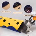 thumbnail image 3 of Chat tunnel Lit Pliable Animal tunnel Jouet Interactif Sport Feutre Matériel, 3 of 5