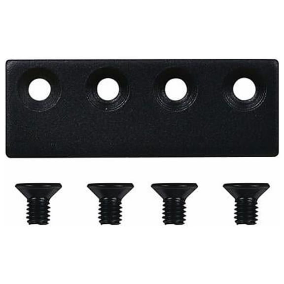 National Hardware N700-106 Sliding Door Connecting Adaptor, Matte Black - Quantity 3