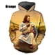 thumbnail image 2 of Nueva moda Venta caliente 3D Jesús Sudaderas Hombres Mujeres Tops Casual Manga Larga Jersey Estampado Harajuku Ropa de calle Sudaderas con capucha, 2 of 5