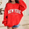 thumbnail image 2 of LUOGENLI Hoodies Girls Valentine's Day Hoodies Girl's Graphic Prints Sweatshirt Crewneck Long Sleeve Cute Drop Shoulder Pullover Tops Girls Valentine's Day Hoodies Size 14-16 Teen Red 9-10 Years, 2 of 5