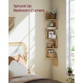 thumbnail image 3 of Estante de esquina VASAGLE de 5 niveles montado en la pared en roble beige ULLS582Y57, 3 of 7