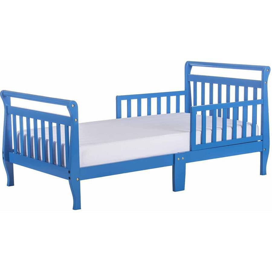 Dream On Me Sleigh Toddler Bed, Wave Blue