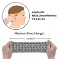 thumbnail image 2 of cute cartoon Dinosaur A Sports Headband for Women Men, Running Headband Sweat Bands for Cycling, Yoga, Spa, Athleti, Workout - Moisture Wicking Hairband, 2 of 5