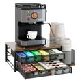 thumbnail image 1 of Soporte para cápsulas de café TQVAI, capacidad para 60 cápsulas, 2 niveles, negro, 1 of 9