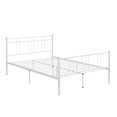 thumbnail image 5 of uhomepro Metal Bed Frame for Adults Teens Kids, Modern Full Size Platform Bed Frame with Headboard and Footboard, Bedroom Furniture with Metal Slat Support, No Box Spring Needed, White, Q18801, 5 of 13