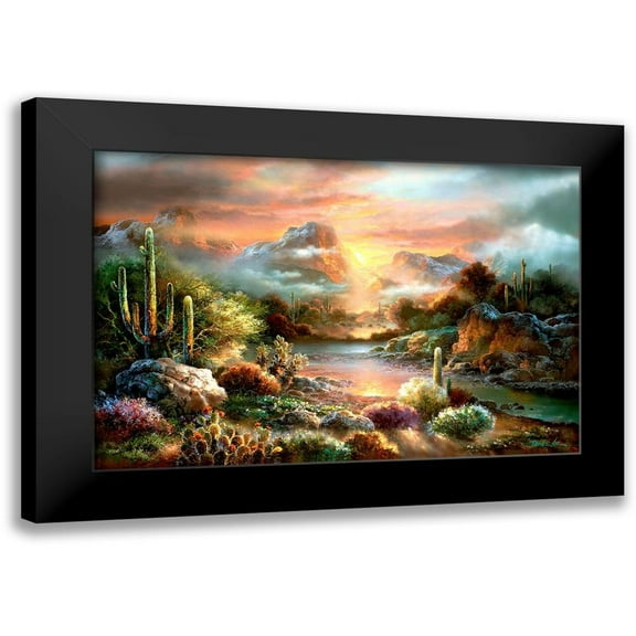 Lee, James 14x11 Black Modern Framed Museum Art Print Titled - Sunset Splendor