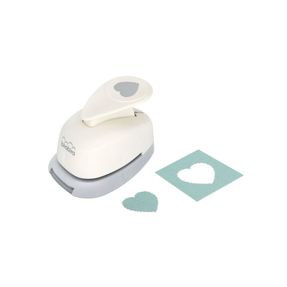 Bira Craft 5/8 inch Scalloped Heart Shape Lever Action Craft Punch for Paper Crafting Scrapbooking