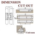 thumbnail image 2 of Hidden Door Hinges Invisible Hinges Concealed Hinges Zinc Alloy 180 Degree Swing Hinge, 2 of 5